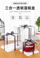 Boîte à gâteau transparente 16 pouces