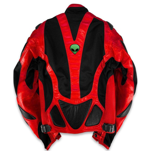 Giacca Invernale di Design Creativo DiZNEW, Stile Americano Oversize con Pile, Giacca Rossa Cool Personalizzabile - Product Image 2