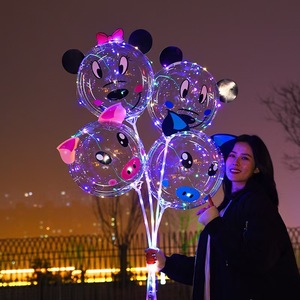 Globos de PVC Luminosos LED Bobo Bubble, Globos de Dibujos Animados con Luz, <span class=keywords><strong>para</strong></span> San Valentín, Navidad, Halloween, Globos Inflables de Boca Ancha - Product Image 1