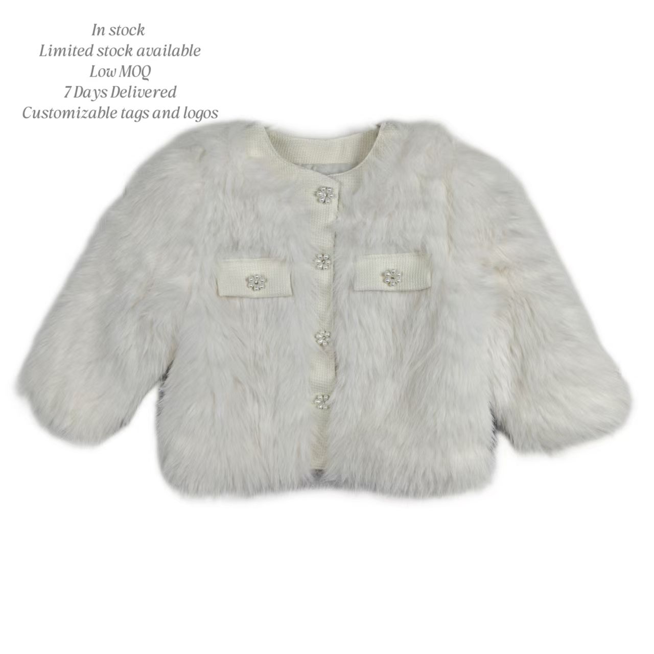 Fabulous Furs Faux Fur Childrens Jacket Fabulous Furs Fluffy Coat