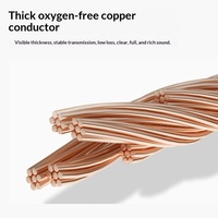 Cable de Micrófono de Cobre Libre de Oxígeno, Doble Núcleo, 2 Conductores, con Blindaje, para Escenario, Exteriores, Altavoces y Audio