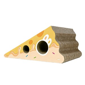 Rascador y cama para gatos de cartón corrugado personalizado, engrosado, resistente al desgaste y sin pelusas; venta al por mayor - Product Image 3