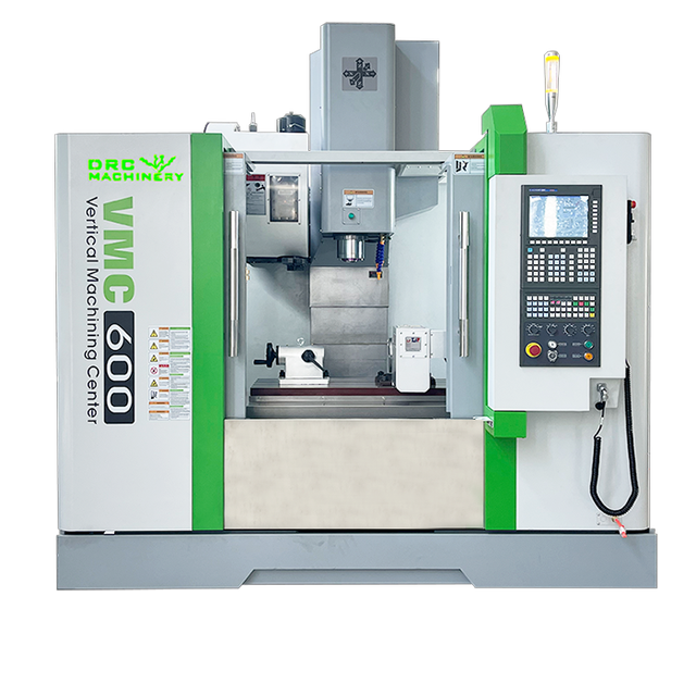DRC MACHINERY Mini 3 Axis Vertical CNC Milling Machine Center VMC600 BT40 High-Accuracy Single Spindle GSK 25i