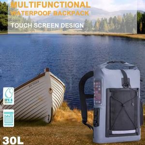 Custom Waterproof Dry Bag <b>Backpack</b> 30L Lightweight Drybags for Boating Kayaking Hiking Dry Sack Water Proof Outdoor Sport Bags - Product Image 5