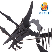 Rompecabezas de Papel 3D de Esqueleto de Pterodáctilo, Kit de Construcción de Modelo de Fósil de Reptil Volador, Juguete Educativo para Niños y Adultos, Regalo de Paleontología