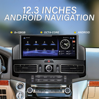 Autoradio GPS ACARDASH 12,3 pouces avec Carplay, système multimédia pour Toyota Land Cruiser LC 200 2007-2015