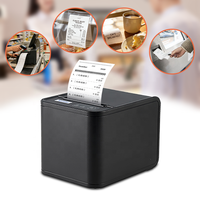 Printer Thermal POS 80mm Lan/USB untuk Mesin Kasir & Printer Tiket Tagihan Pengiriman Makanan Stok Tersedia
