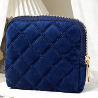 Petite trousse de voyage vintage pour bijoux, mini sac à fermeture éclair en velours, pochette organisatrice pour bracelets, bagues, boucles d'oreilles, sac de rangement pour bijoux
