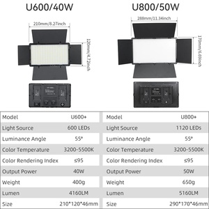 <span class=keywords><strong>Lampe</strong></span> de studio photo LED U800 U600 <span class=keywords><strong>pour</strong></span> <span class=keywords><strong>TikTok</strong></span> YouTube, éclairage vidéo portable, <span class=keywords><strong>lampe</strong></span> d'enregistrement vidéo et de photographie - Product Image 4