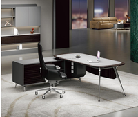 Mobilier de bureau pour ordinateur de direction Bureau moderne avec chaise Bureau de patron Bureau exécutif