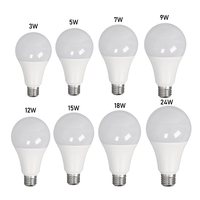 Ampoule LED Skd haute qualité prix usine 3w 5w 7w 9w 12w 15w 18w 25w E27 B22 économie d'énergie pas cher ampoule LED