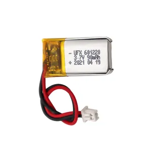 Lithium-ion Cell Manufacture OEM Kids Toy Battery UFX 601220 90mAh 3.7V Mini Li-polymer Battery