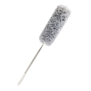 Plumeau télescopique en microfibre extensible 2,5 m en alliage d'aluminium pour le nettoyage des plafonds, tête ronde, dépoussiéreur télescopique - Product Image 5