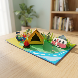 Tarjeta Pop-up Viet-craft OT904, Diseño de Animales en 3D, Corte Láser, Papel Artístico Hecho a Mano, Tarjeta Pop-up Personalizada para el Hogar - Product Image 2