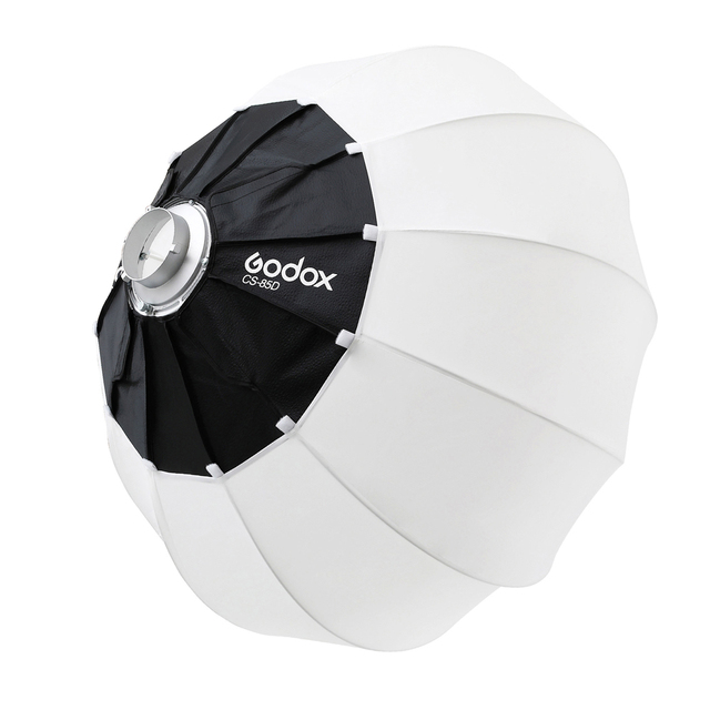 Godox Bowens Lantern Softbox CS65D 65CM / CS85D 85CM Foldable Quick-install Round Soft Box for Studio Flash LED Continuous Light