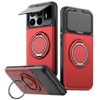 Étui de protection robuste Lichicase pour Redmi Note 17 Note 17 Pro avec cache-objectif coulissant, portefeuille et béquille