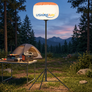 240W LED <b>Balloon</b> Light With Portable Power Supply For Self Driving Camping Outdoor Barbecue Night Time Outdoor Activity Lighting - Product Image 4