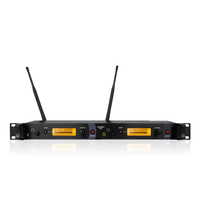 Gooermi EM6 Système de surveillance intra-auriculaire sans fil UHF 6 canaux avec émetteur et récepteur pour musiciens de scène