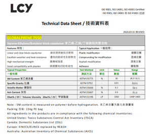 LCY <span class=keywords><strong>SEBS</strong></span> <span class=keywords><strong>7551</strong></span>, Caucho <span class=keywords><strong>SEBS</strong></span>, Estireno Etileno Buteno Estireno, Precio de Fábrica, Material TPE/TPR <span class=keywords><strong>SEBS</strong></span> para Calzado - Product Image 6