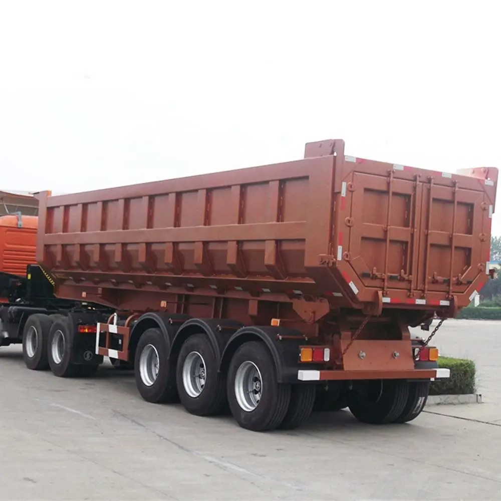 BERKLEY-volqueta trasera de aluminio para camión, volquete trasero para transporte de granos, volquete de extremo de remolque, semirremolque