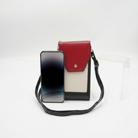 Tas kurir ringan kustom untuk wanita modis, tas selempang ponsel slot kartu dompet kecil banyak saku