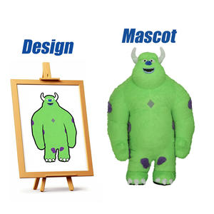 Inflatable ग्रीन राक्षस शुभंकर पोशाक वयस्क हेलोलीन पोशाक पोशाक विज्ञापन कार्यक्रम विशेष - Product Image 1
