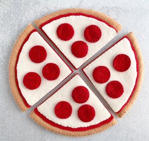 <span class=keywords><strong>Pizza</strong></span> de fieltro Juguetes de fieltro Pretender Sandwich Comida Juguete Fieltro <span class=keywords><strong>pepperoni</strong></span> Rodajas de <span class=keywords><strong>pizza</strong></span> - Product Image 1
