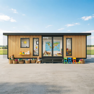 Cabane de jardin pour enfant préfabriquée, espace de jeu sécurisé, matériaux durables, installation rapide, utilisation en extérieur - Product Image 6