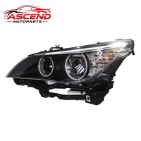 2 pièces, une paire d'ensembles de phares LED Angel Eyes, phare avant halogène à LED pour BMW Série 5 E60 E61 2005-2007