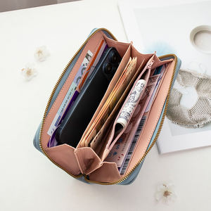 Portafoglio Lungo Economico all'Ingrosso, Pochette Floreale per Ragazze, Borsa Portacellulare in Pelle PU alla Moda per Donne - Product Image 5