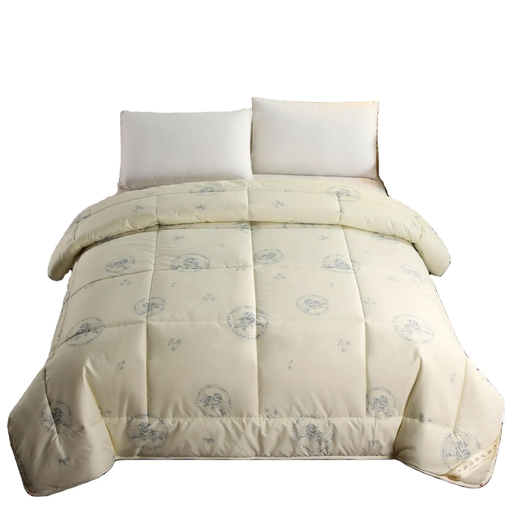 MOONZ Couvre-lits rembourrés en laine australienne respirante imprimée pour l'hiver Couvre-lits couettes, en stock Couettes chaudes pour l'hiver
