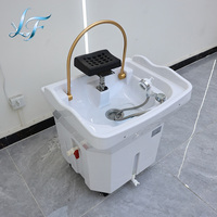 Équipement de spa capillaire japonais, thérapie capillaire, lavabo portable mobile sans plomberie, bac à shampooing de salon avec réservoir d'eau