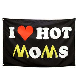 Ngoài trời trong nhà vui Meme cờ mát biểu ngữ cho phòng Guys Đại Học phòng ngủ tường treo Tôi Yêu Hot Moms dads cờ tùy chỉnh - Product Image 1