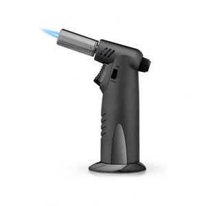 Encendedor de Antorcha Portátil de Acero Inoxidable con Llama Jet, Resistente al Viento, Recargable con Gas Butano, para Cigarros y Cigarrillos, Accesorio para Fumar - Product Image 1