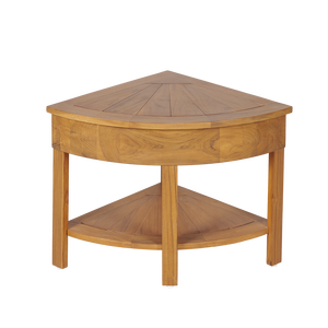 Tabouret de douche d'angle rabattable pour l'intérieur de la douche, banc de douche d'angle en teck/acacia avec armoire de rangement, petit banc - Product Image 5