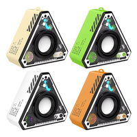 Subwoofer portable sans fil transparent V2 Mecha pour extérieur, basses puissantes pour haut-parleur 5.3 avec LED RGB, sortie 5W, portée 10m