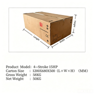 Nouveau moteur hors-bord OEM HSP en alliage d'aluminium CE 15 CV 4 temps à essence avec trim et tilt pour bateau, pièce de rechange
