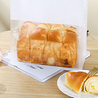 Emballage jetable en papier kraft taille personnalisée avec logo sac de cuisson de qualité alimentaire pour petit-déjeuner pain sandwich dessert