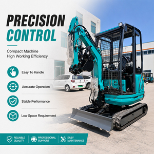 Envío Gratis, Mini Excavadora de 2.2 Toneladas, Mini Excavadora Agrícola con Motor Kubota, Mini Excavadora de Orugas - Product Image 1