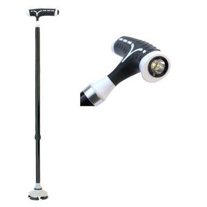 Aluminum Alloy Telescopic Walking Stick With <b>Light</b> Rubber Tip Adjustable For Elderly Support - Product Image 3