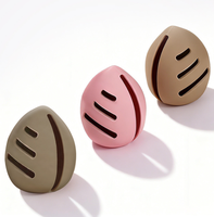 Pochette de rangement portable et élégante pour éponge de maquillage, anti-poussière et respirante, avec étui en silicone pour applicateur de maquillage