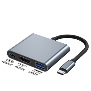 3 In 1 <b>Usb</b>-C <b>Usb</b> Hub Male To Female -Compatible 4k <b>Usb</b> 3.0 Type-C To <b>Usb</b> 3.0 Charging <b>Adapter</b> Converter - Product Image 3