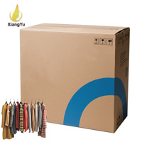 Carton d'expédition pour vêtements sur mesure, robuste, écologique, grand format, extra-large, auto-érectile, en carton ondulé pour vêtements en vrac