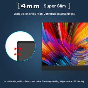 Pantalla Portátil Personalizada de 15.4 Pulgadas con Pantalla Táctil IPS HD de 1280*800, Admite Entrada Mini HD, Tipo-C, USB y Batería - Product Image 3