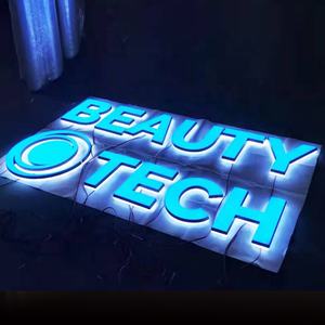 Enseigne personnalisée en forme de lettre avec logo à l'avant en acrylique Enseigne lumineuse en forme de lettre personnalisée pour les entreprises - Product Image 5