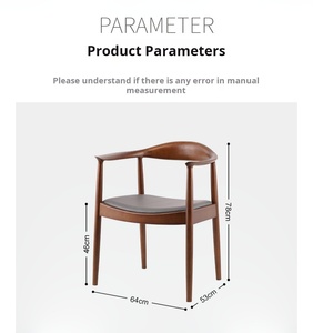 Fauteuil moderne en bois massif - Mobilier personnalisable pour hôtels et maisons, idéal pour <span class=keywords><strong>salle</strong></span> à manger, salon et bureau - Product Image 6