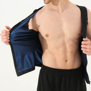 Gilet da <span class=keywords><strong>Sauna</strong></span> da <span class=keywords><strong>palestra</strong></span> in Spandex personalizzato per uomo nuova tuta per la perdita di peso - Product Image 3