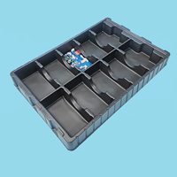 Plateau antistatique en PP transparent pour composants électroniques - Épaisseur et forme personnalisables, usage industriel