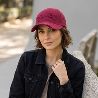 Casquette de baseball rétro personnalisée en coton 100% noir brossé vieilli avec lettres brodées