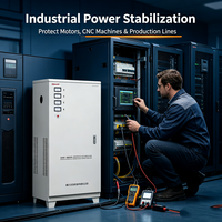 Régulateur de tension AC intelligent triphasé Delixi 30KVA - Enroulement en cuivre pur - Régulateur de tension électrique industriel